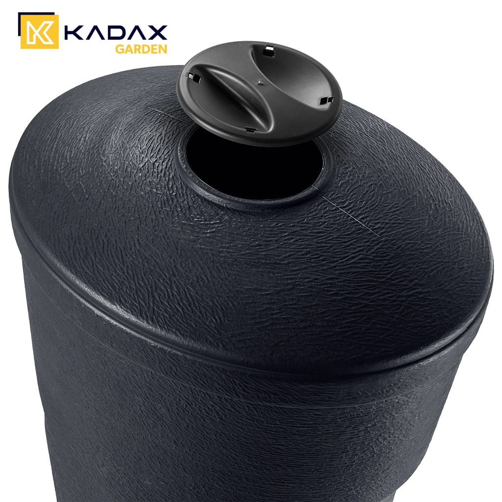 Serbatoio per acqua piovana KADAX da 270 litri, contenitore per acqua, kit di collegamento, rubinetto