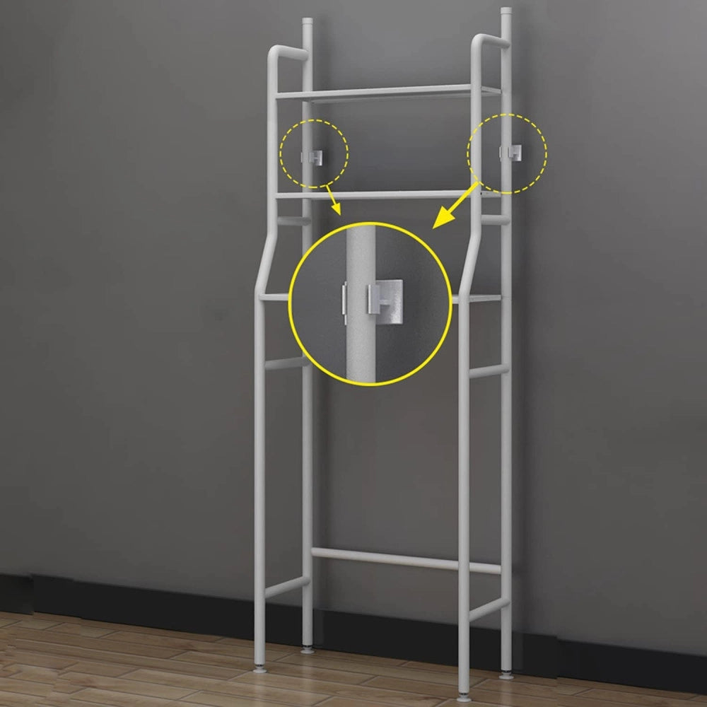Trade Shop - Scaffale Salvaspazio Sopra Lavatrice Mensole Bagno 3 Piani Mobile Lavanderia 69078 -