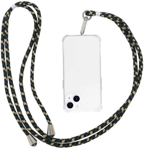 Cavo telefonico con chiusura metallica robusta - Universale - Catena telefonica - Lunghezza regolabile - Resistente all'umidità - Flessibile cavo in poliestere leggero