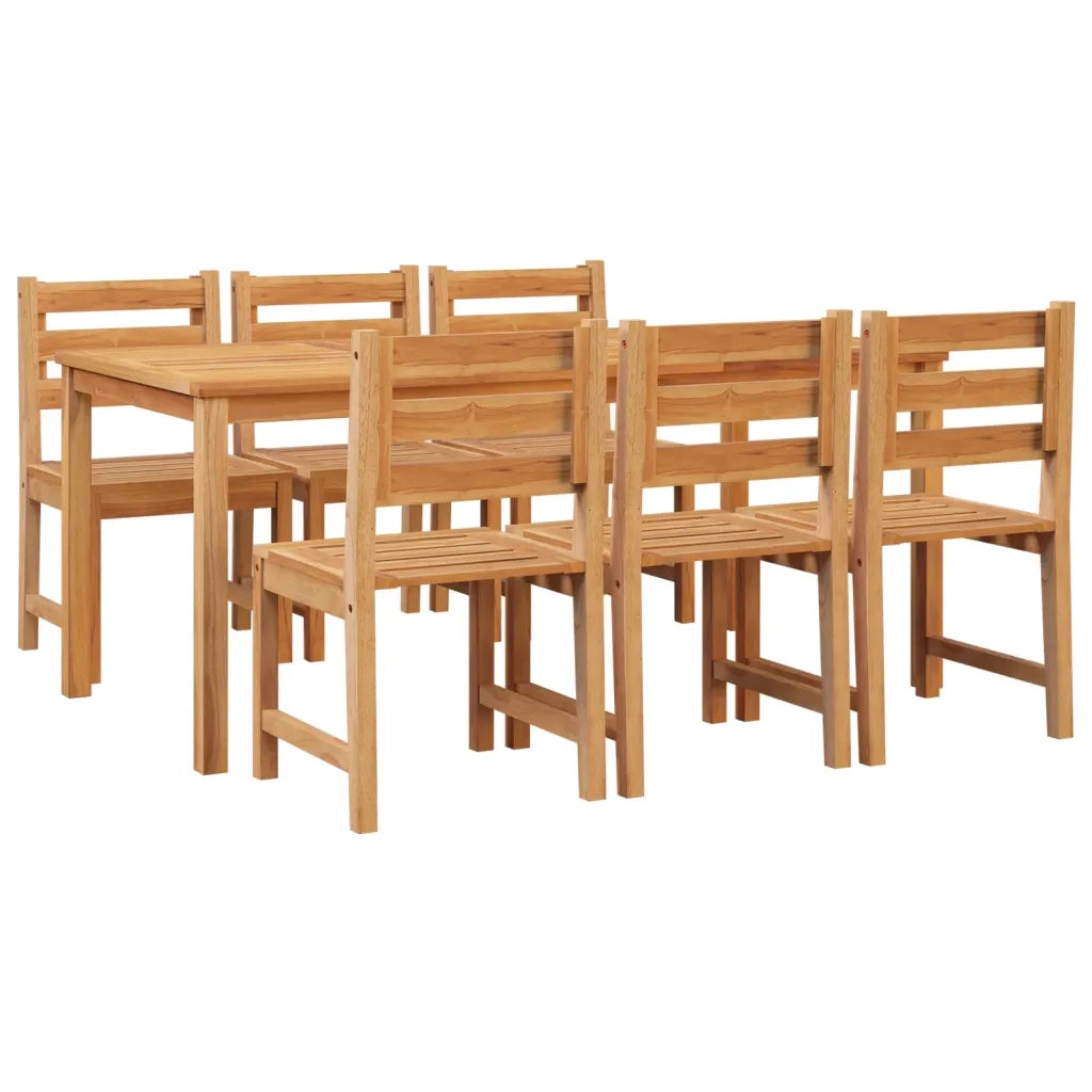 Set da Pranzo da Giardino 7 pz in Legno Massello di Teak cod mxl 37495