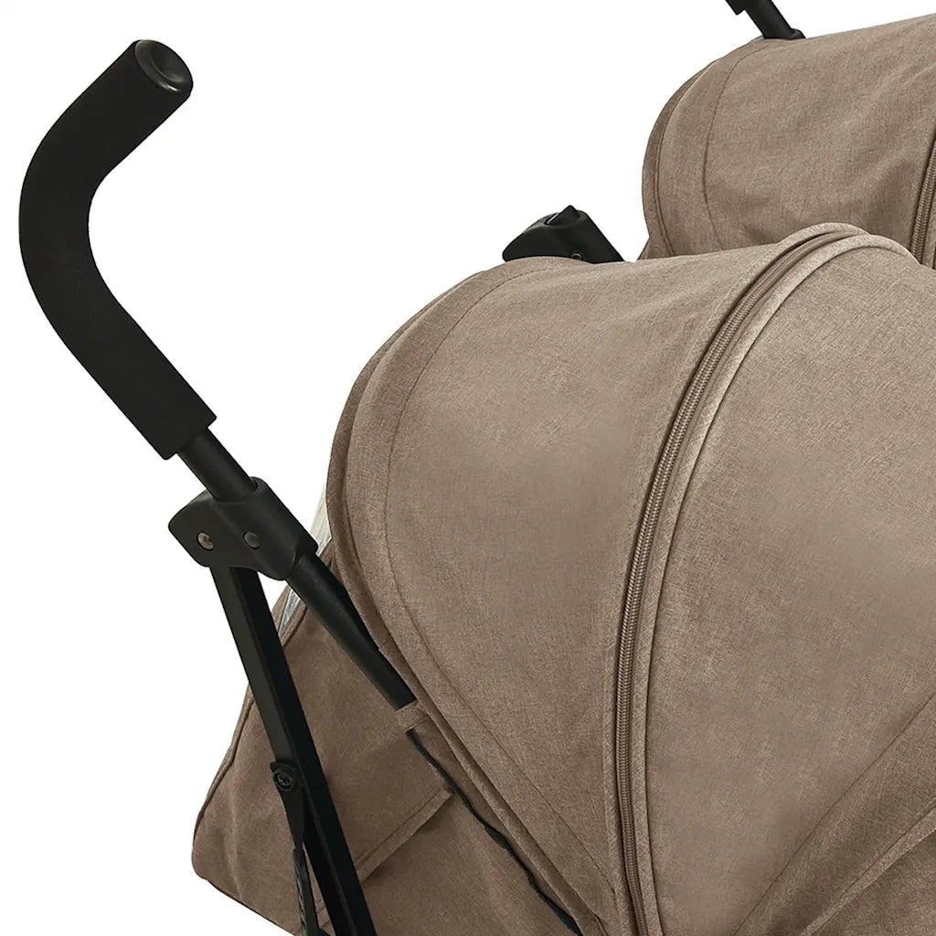 Passeggino Gemellare Grigio Talpa in Acciaio cod mxl 77559