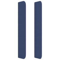 Testiera ad Orecchio Blu 103x16x118/128 cm in Tessuto 3119296