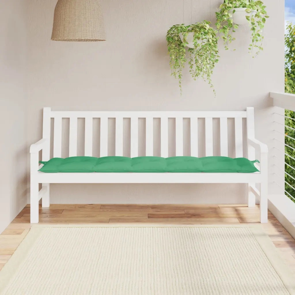 Cuscino per Panca-Cuscini per panchina Verde 180x50x7 cm in Tessuto Oxford 960870