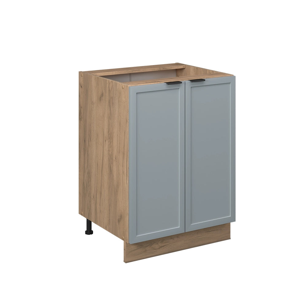 Vicco Mobiletto base cucina Blu-grigio chiaro 60 cm senza piano di lavoro