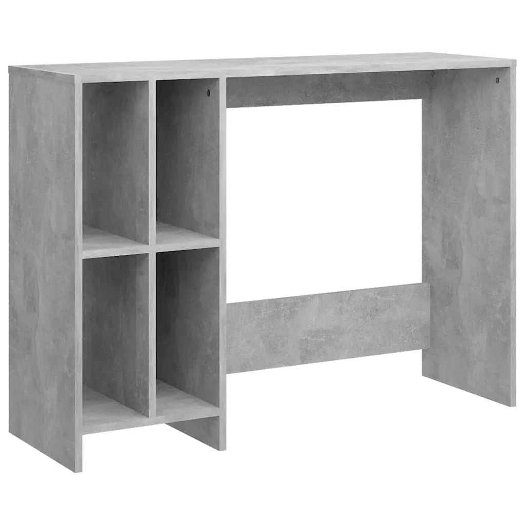 Scrivania Portatile-Scrivanie per ufficio e studio-Scrittoio Grigio Cemento 102,5x35x75 cm Multistrato