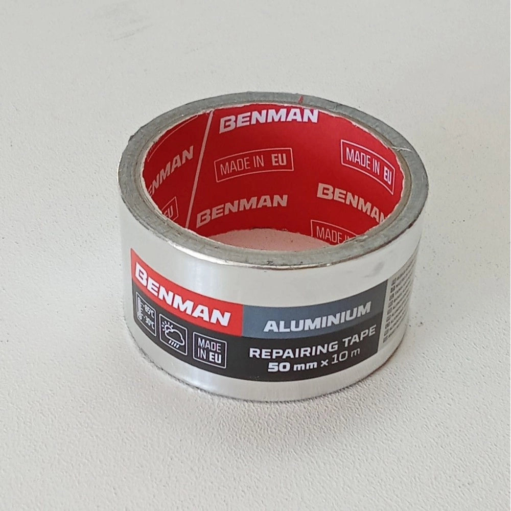 Banman nastro alluminio adesivo isolante rotolo da 50mm x 10mt
