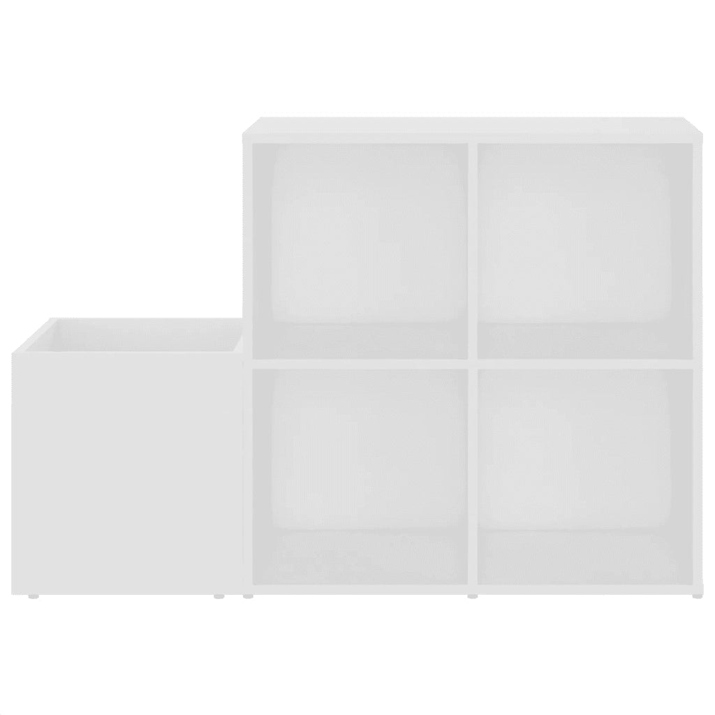 Scarpiera da Ingresso Bianca 105x35,5x70cm in Legno Multistrato 808251
