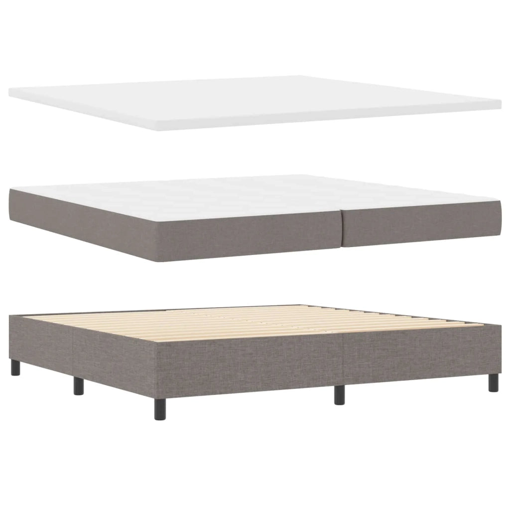 Letto a molle con materasso con led Talpa 200 x 200 cm Tessuto 3342820