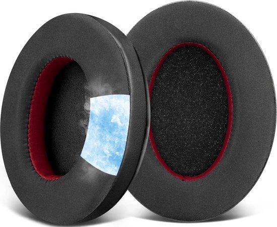 Orecchini raffreddanti per cuffie con gel per Razer Barracuda/Barracuda X/Barracuda X Chroma con pomponi isolanti del suono lato ghiaccio tessuto (non compatibili con Barracuda Pro)