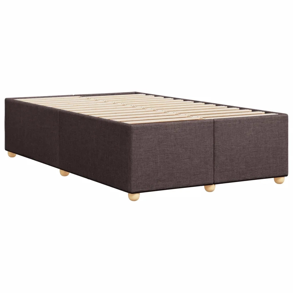 Giroletto senza Materasso Marrone Scuro 120x200 cm Tessuto