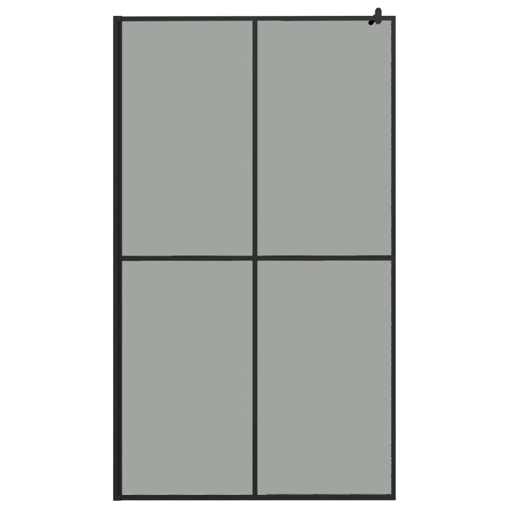 Cabina Doccia 118x190 cm con Vetro Temperato Scuro 151887