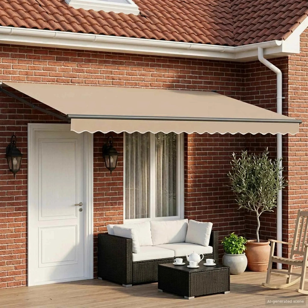 Tettuccio Elettrico Retrattile Beige 4,5 × 3 m 3419829
