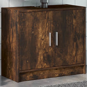 vidaXL Mobile Lavabo Rovere Fumo 63x29x55 cm in Legno Multistrato