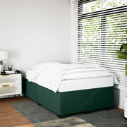 Giroletto senza Materasso Verde Scuro 120x200 cm in Velluto
