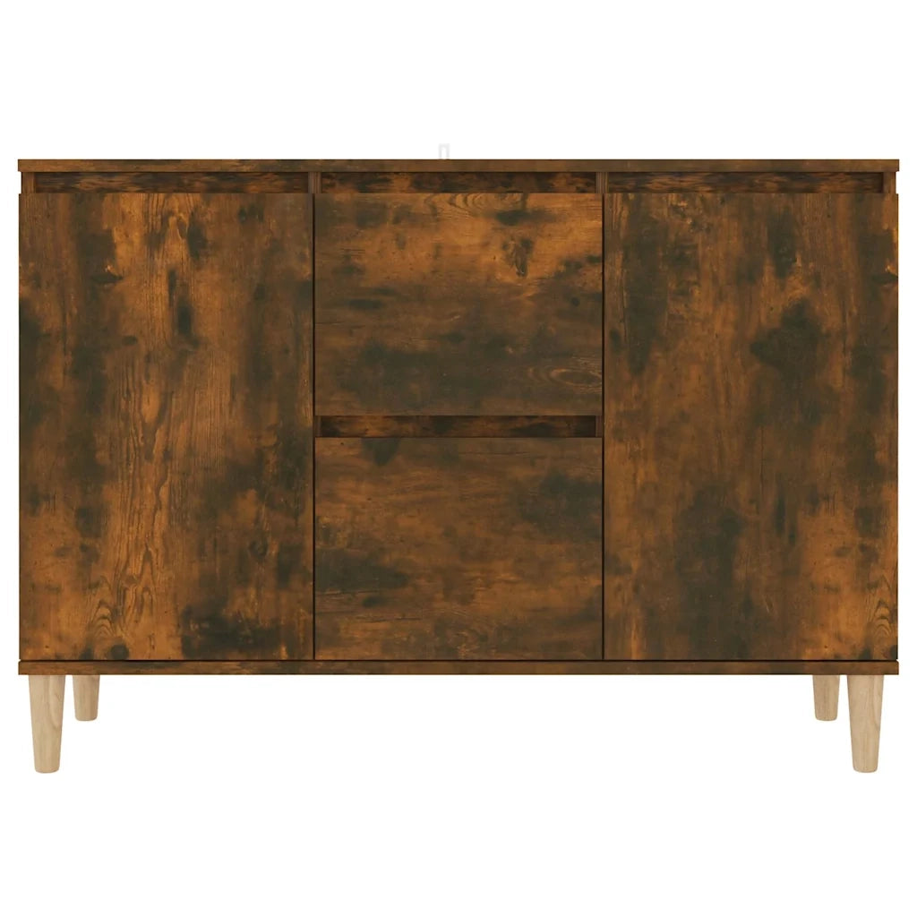Credenza Rovere Fumo 101x35x70 cm in Legno Multistrato 815162