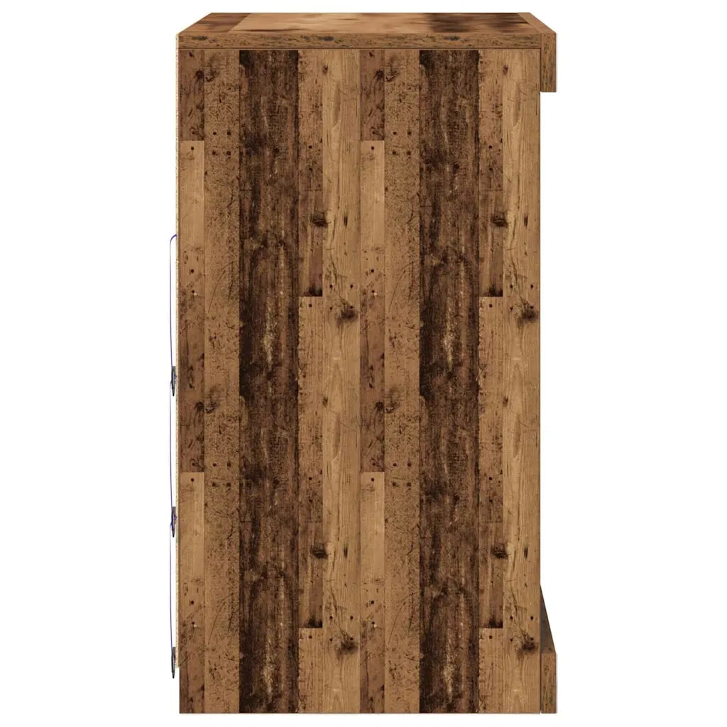 Credenza-Buffet-Armadio da cucina Legno vecchio 60.5 x 37 x 67 cm Legno multistrato