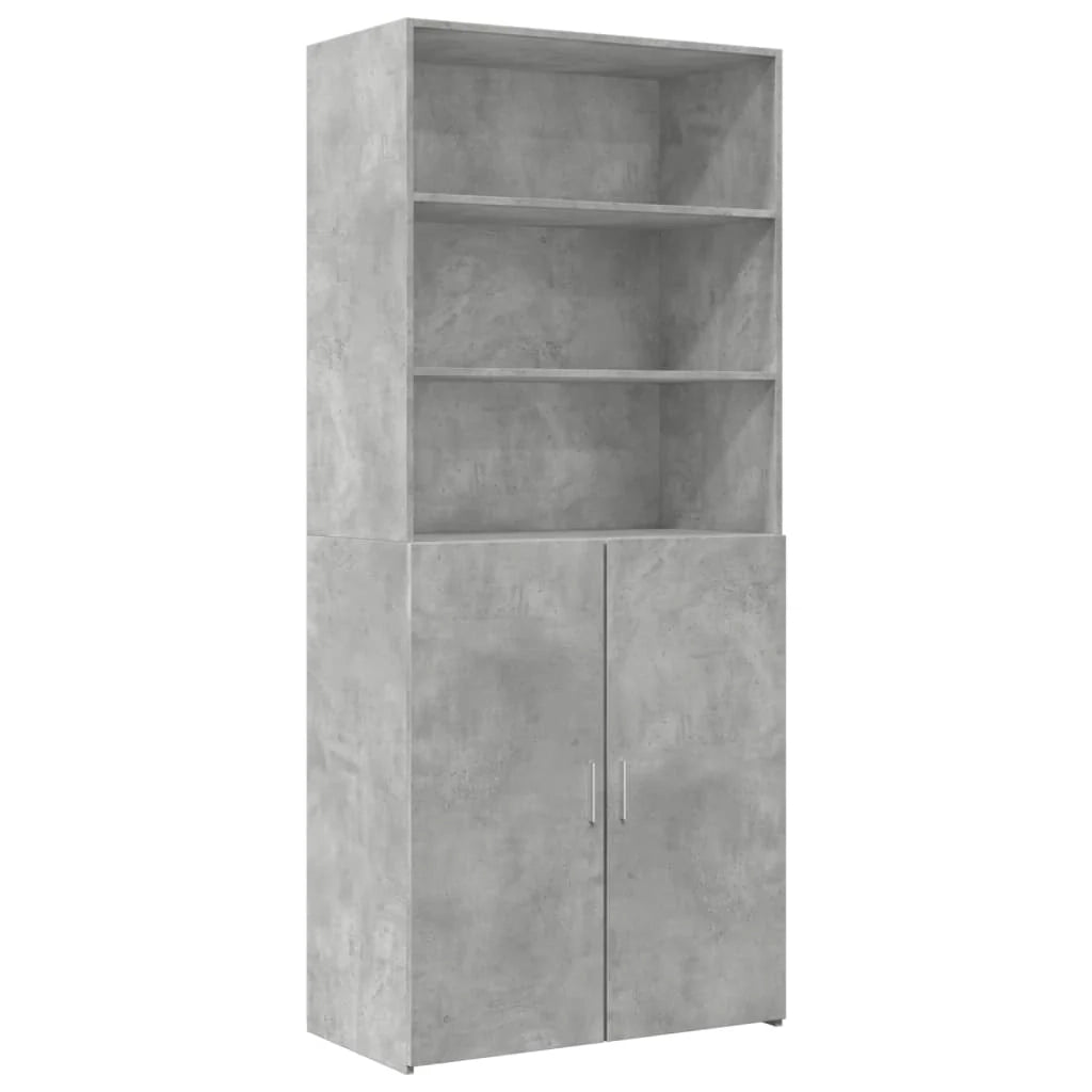 Credenza buffet cassettiera mobile contenitore organizer cucina soggiorno soggiorno alto 80 x 42,5 x 249 cm derivati ​​del legno grigio 02_0034724