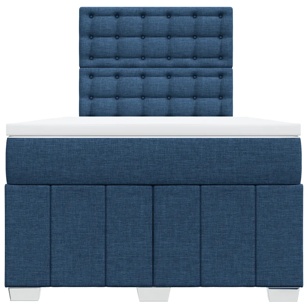 Giroletto a Molle con Materasso Blu 120x200 cm in Tessuto 3291655