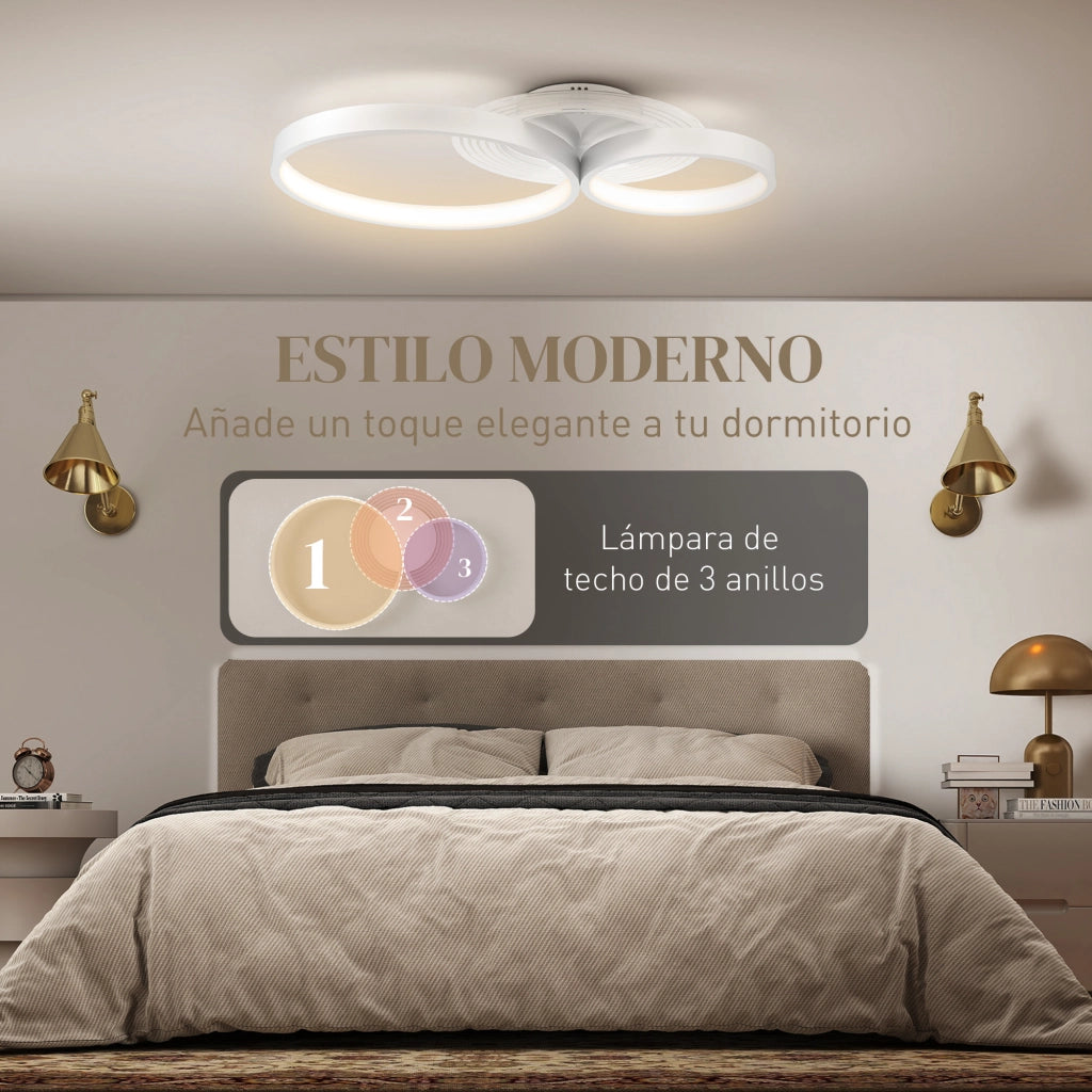 Lampada a Soffitto LED 40W ¨C zephmum ¨C 3000K/4000K/6500K Bianco