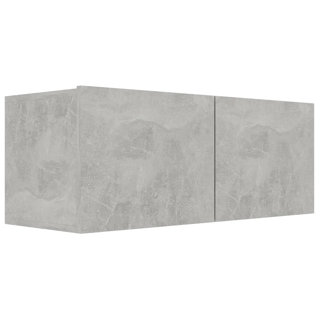 Mobile TV Grigio Cemento 80x30x30 cm in Truciolato