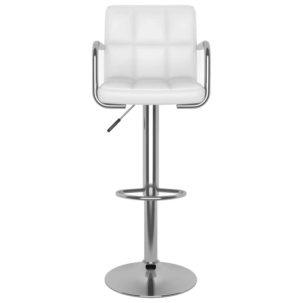Sgabelli da Bar 2 pz Bianchi in Similpelle  cod mxl 58563