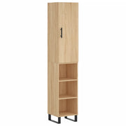 Credenza | Madia | Buffet da pranzo | Armadio da pranzo Rovere Sonoma 34,5x34x180 cm in Legno Multistrato