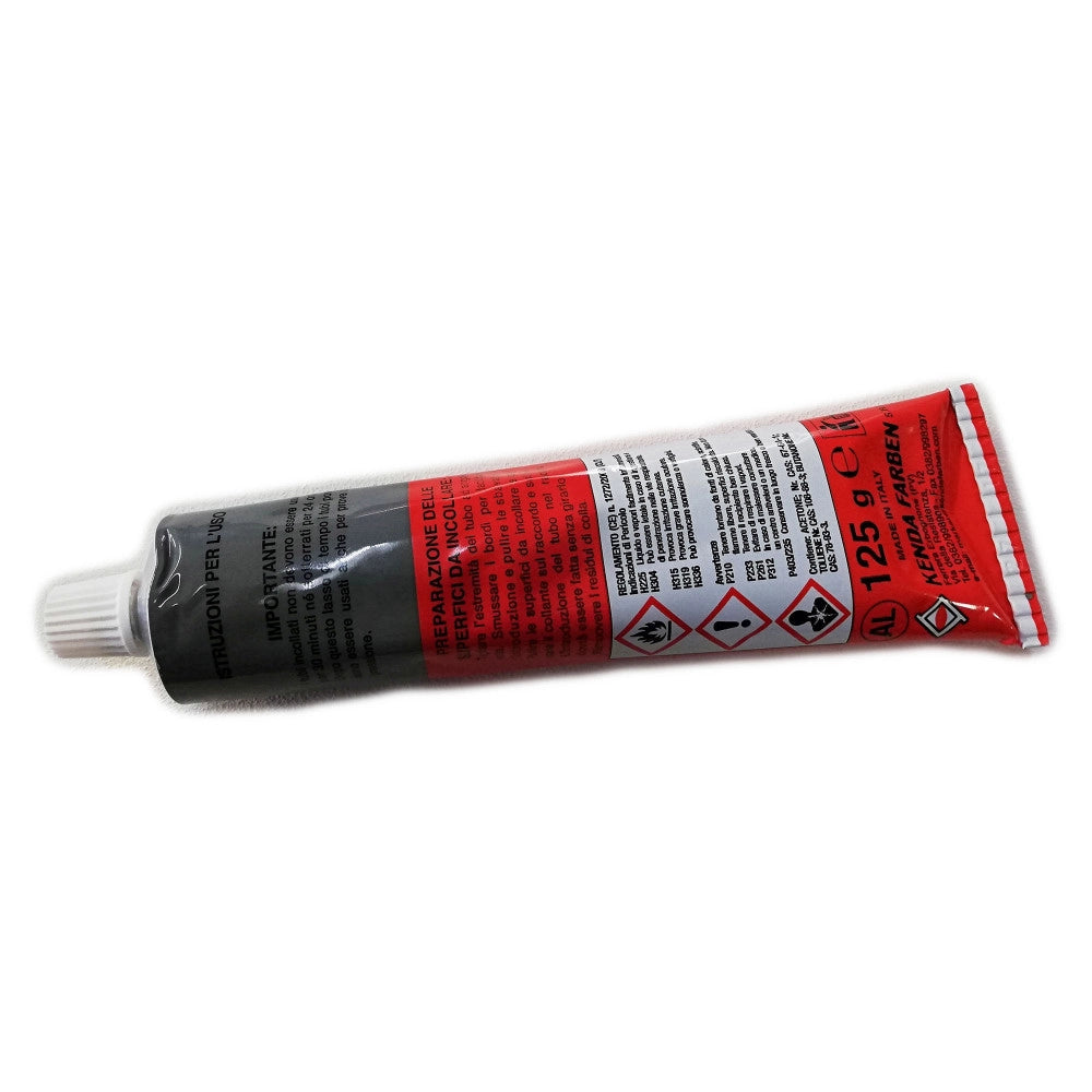 Colla rossa pvcfix adesivo da 125gr per incollaggio pvc rigido arancione