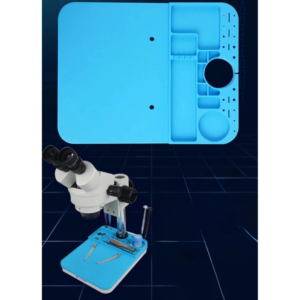 Tappetino Servizio per Microscopio Rosfix Mercury – Silicone Antiscivolo 500°C | 205×260×18 mm