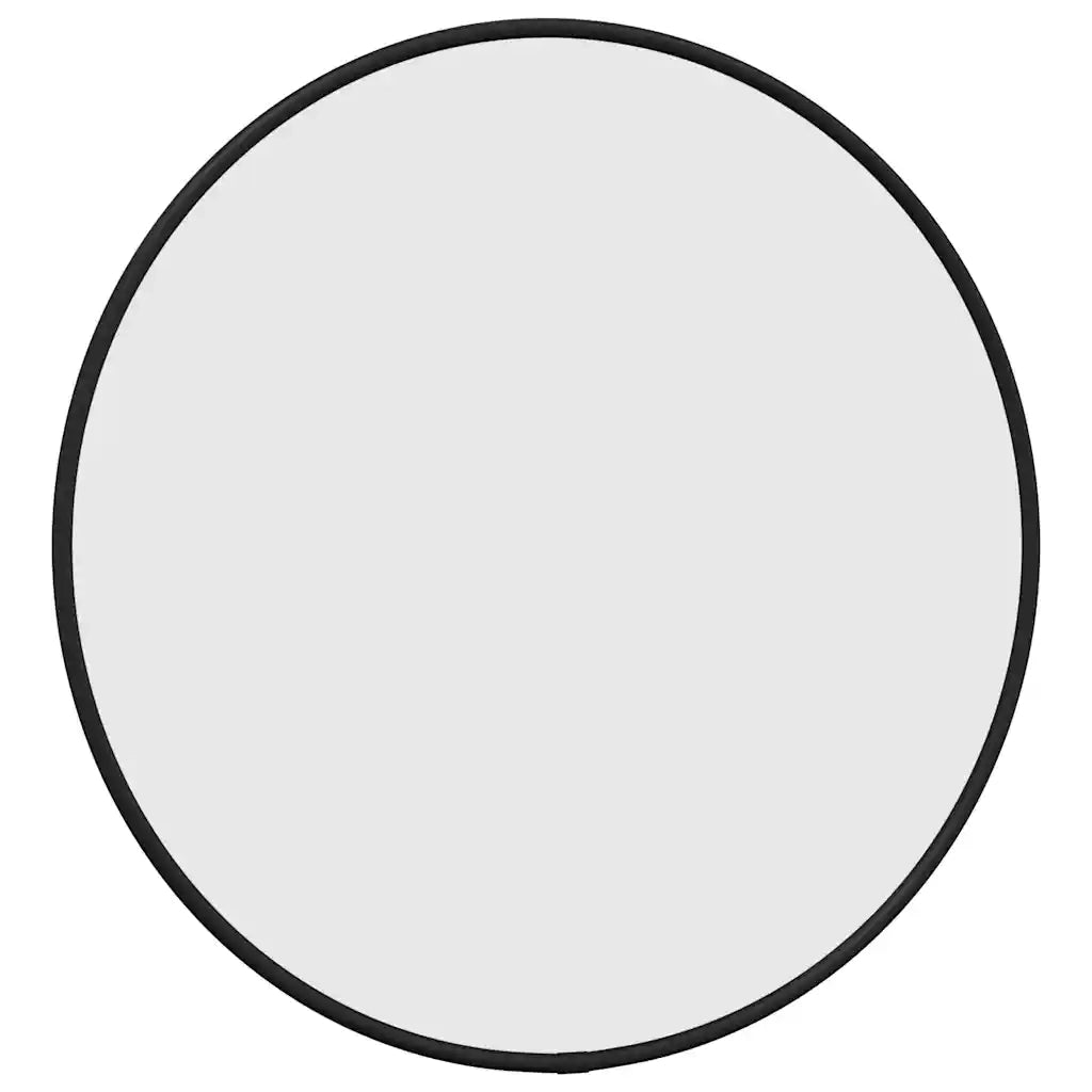 Specchio da Parete Nero Ã˜ 40 cm Rotondo