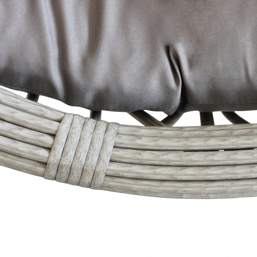 Dondolo Capraia 195x93x122 cm in Acciaio Grigio