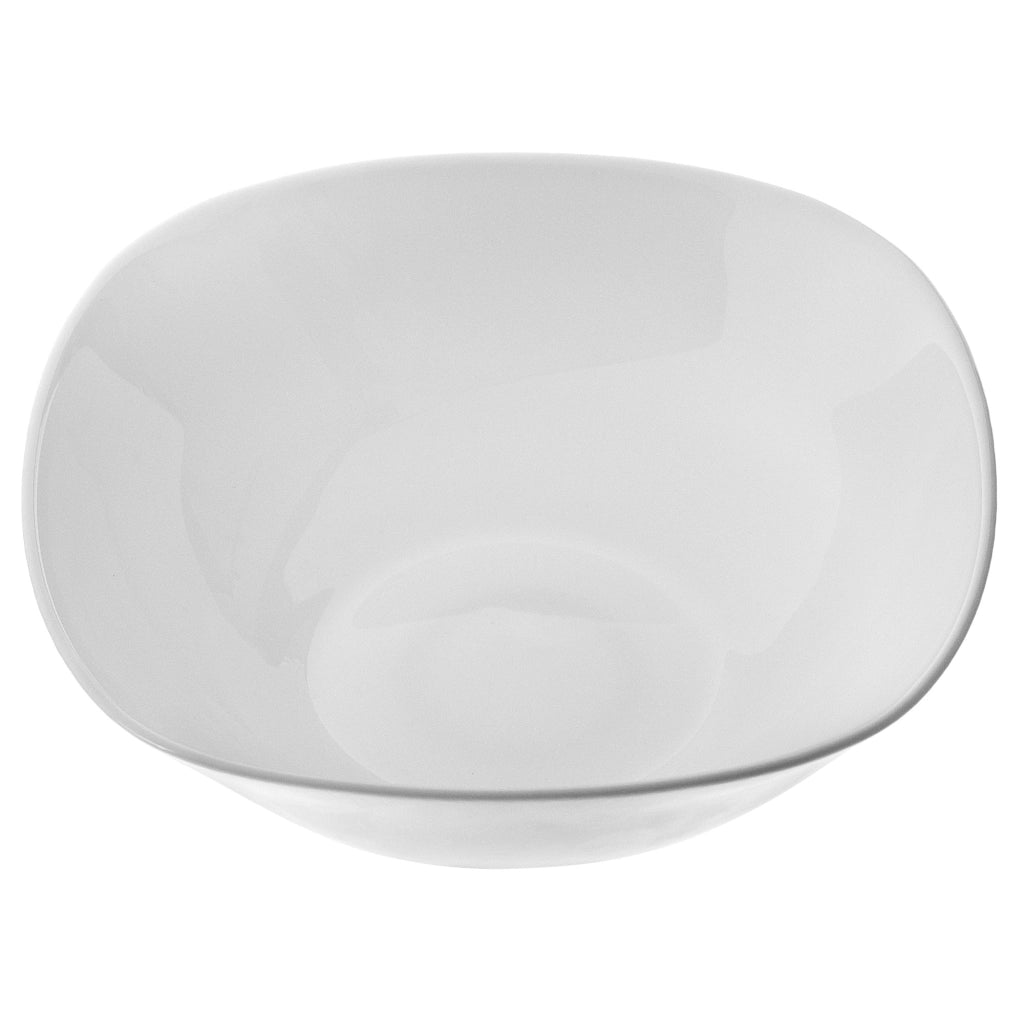 Ciotola in vetro KADAX per insalata, snack, insalata, 16 cm, ciotola per zuppa, bianca