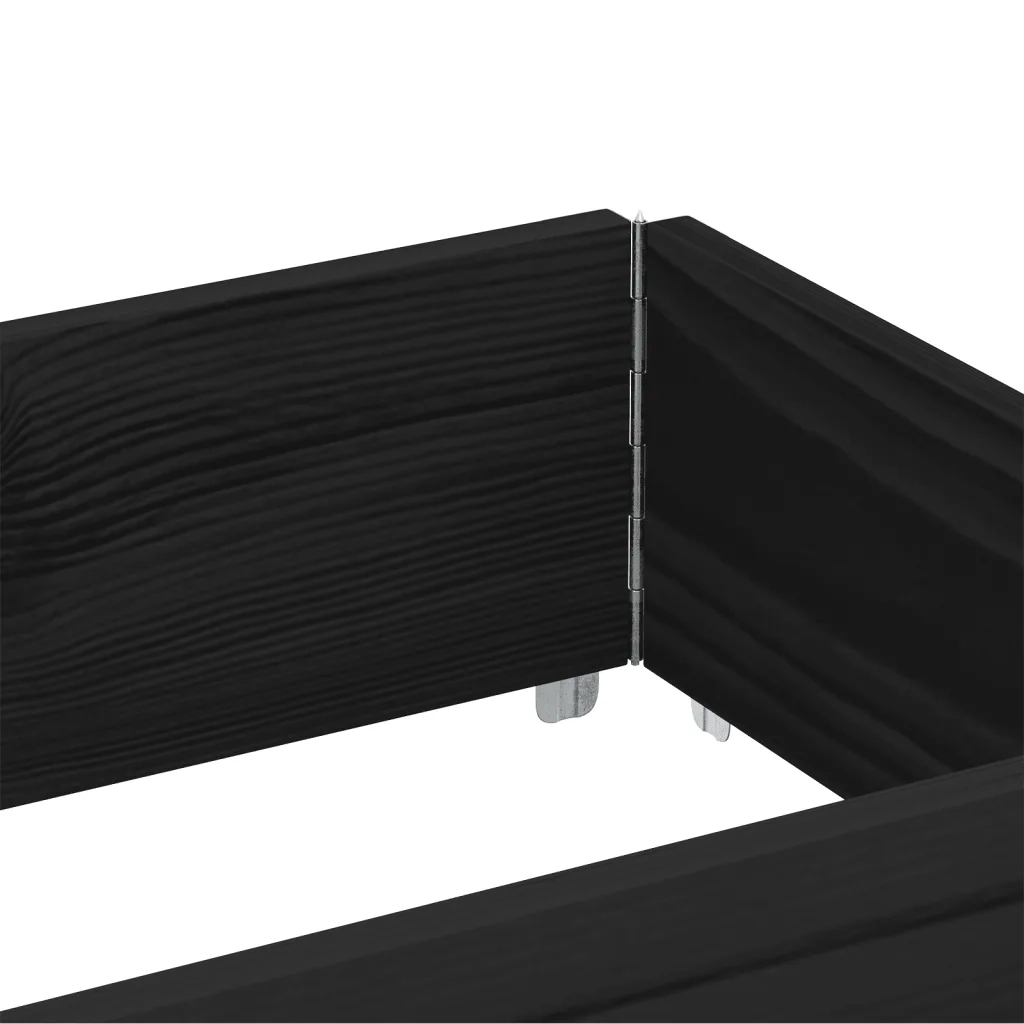 Paretale per Pallet Nero 150x50 cm in Legno Massello di Pino CFW2605015