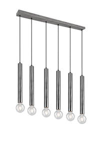 Lampada a Sospensione da Interno  E27 in Metallo Nickel Opaco