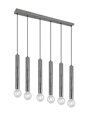 Lampada a Sospensione da Interno  E27 in Metallo Nickel Opaco