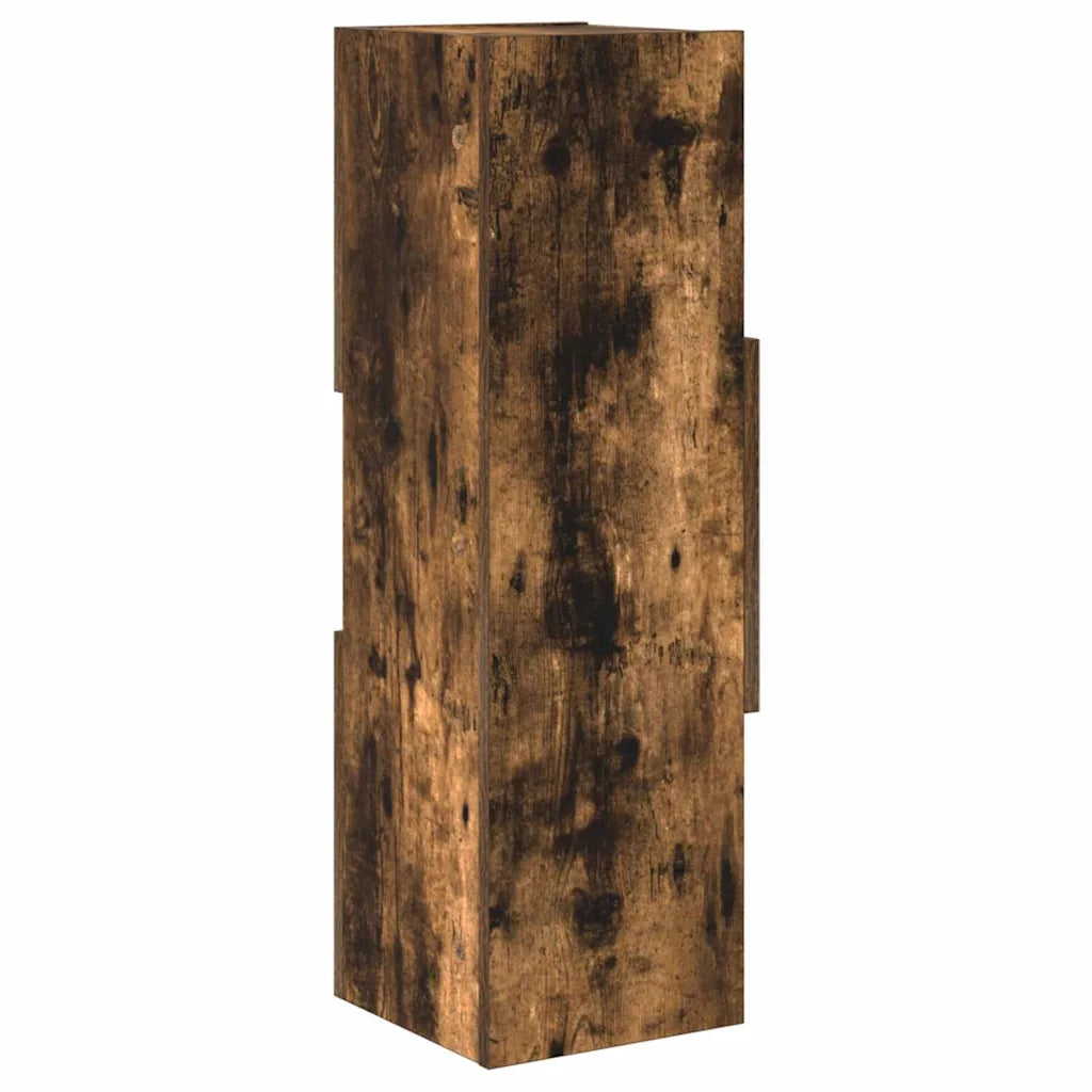 Mobile angolare Rovere fumé 25,5x25x80cm Legno multistrato 889817