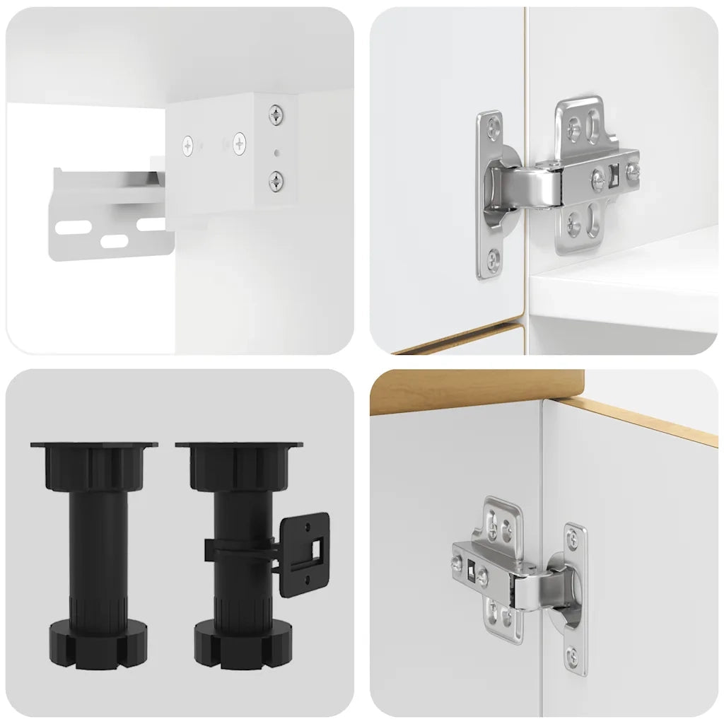 Set Mobili da Cucina 7 pz Lucca Rovere Artigianale Truciolato 3314780