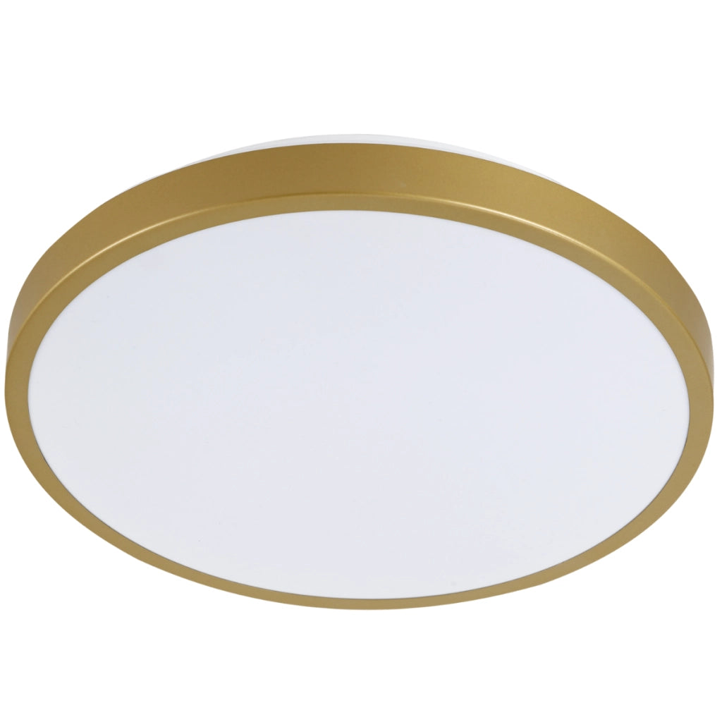 Plafoniera LED Polux Kern bianco oro 39cm 24W 4000K