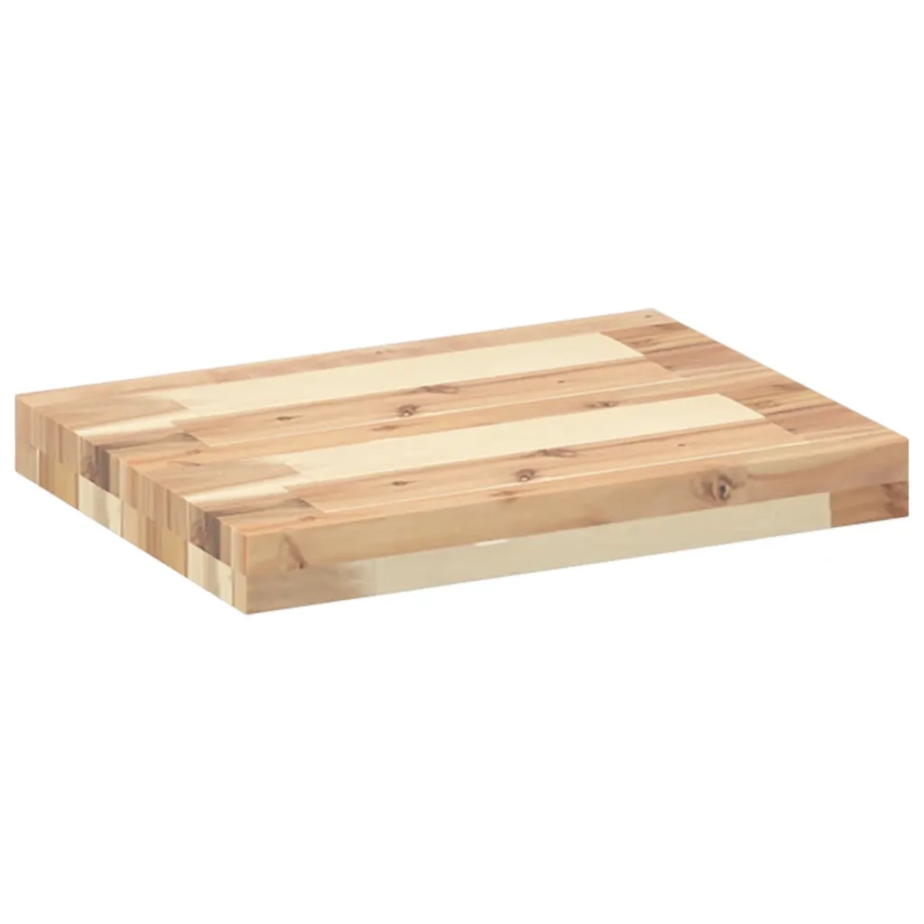 Mensole da Parete 2 pz 60x30x4 cm Legno Acacia Non Trattato 3279448