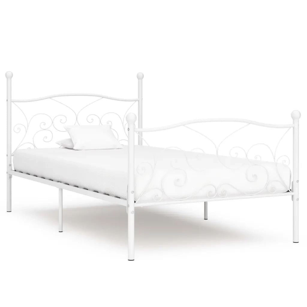 Giroletto con Doghe Bianco in Metallo 90x200 cm cod mxl 61531