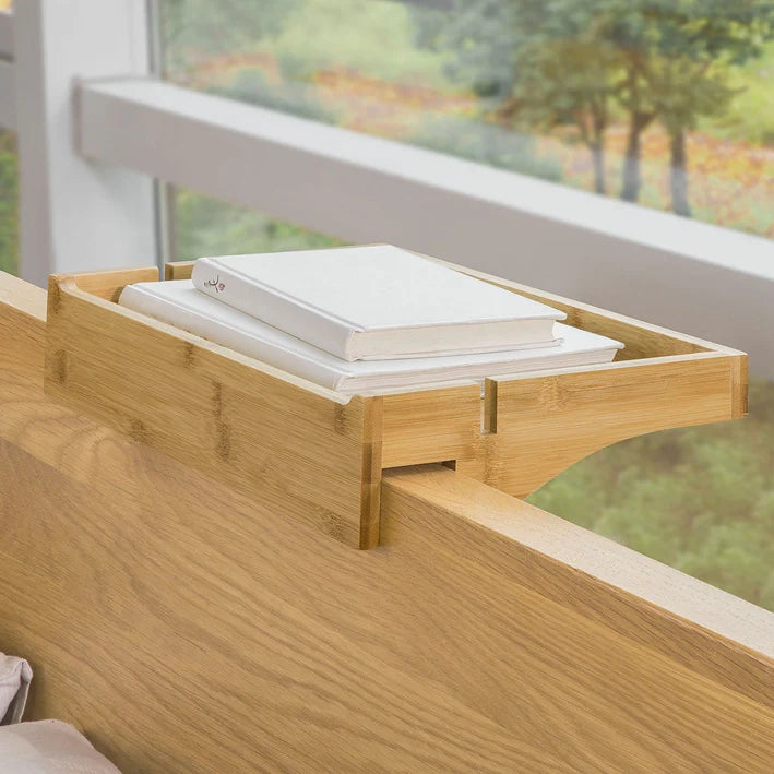 Vassoio da letto Mensole per Camerette Comodino Piccolo Portaoggetti sul Comodino Legno NKD01-N