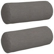 Cuscini a rullo 2 pz | Cuscini per sedie Grigio chiaro ? 15 x 40 cm