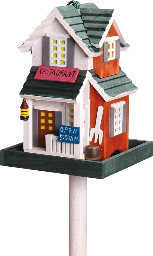 Casa per Uccelli su Stanga - Casa per Uccelli su Piede - Casa per Uccelli su Base - Casa per Uccelli in Piedi - Ideale per la Primavera