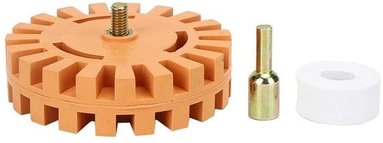 Verwijderaar Sticker 25mm - Pneumatic Disc - Wiel in Gom - Verwijdering Selfadhesive - Gereedschap Industriale - Qualità Elevata - Verwijderwiel