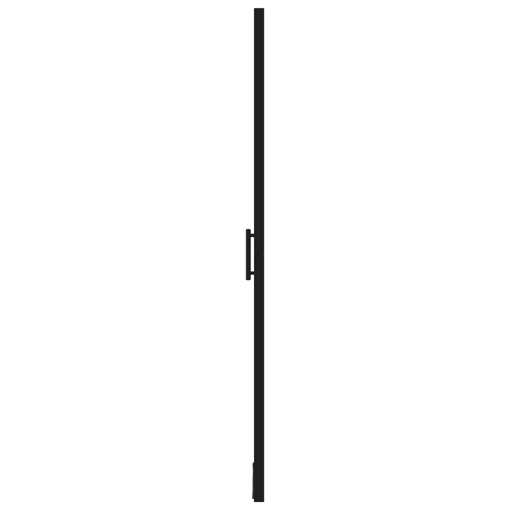 Porta per Doccia in Vetro Temperato 91x195 cm Nera 148888