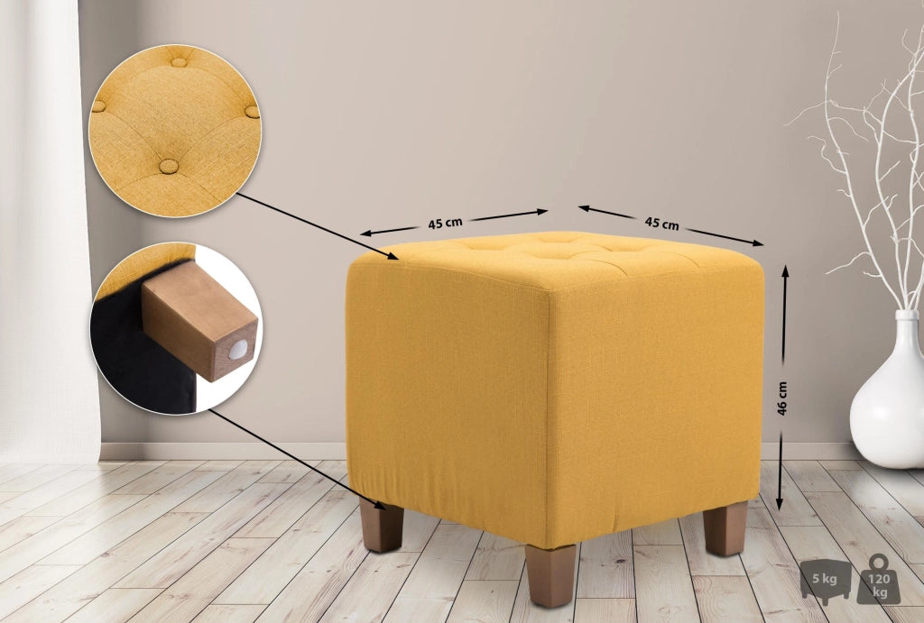 Pouf divano PHARAO giallo