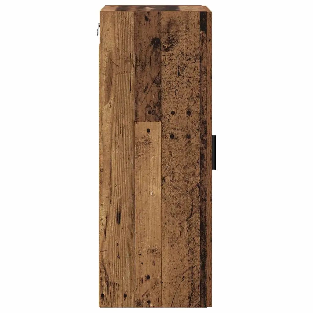 Pensile | Mobile a Parete Legno vecchio 34,5 x 34 x 90 cm