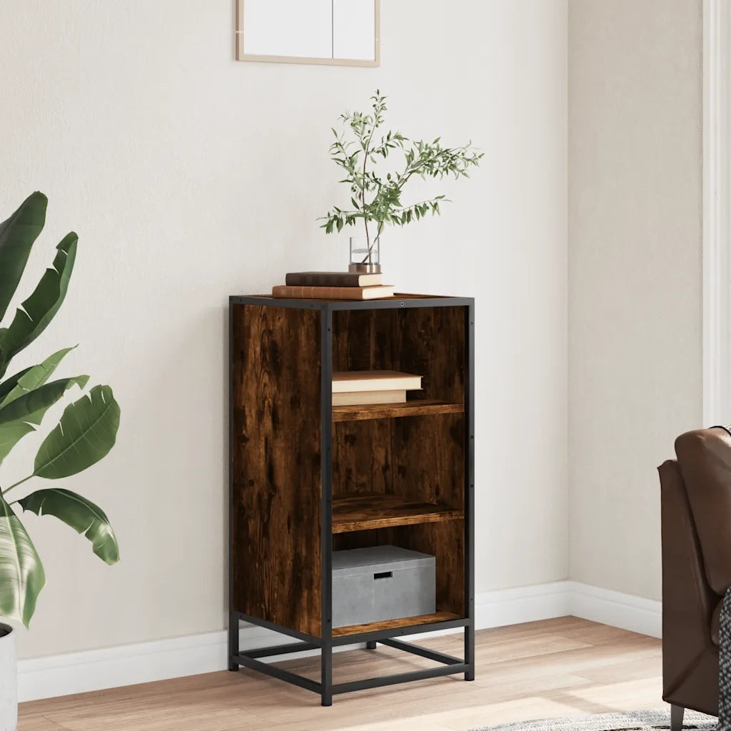 Credenza Rovere Fumo 35,5x35x76 cm in Truciolato