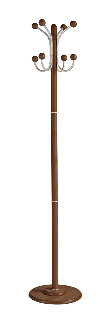 Appendiabiti Herdasa legno di faggio finitura noce 170x35x35