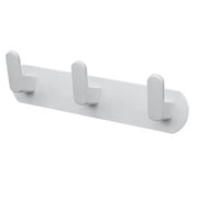 Trade Shop - Appendiabiti Con 3 Ganci Appendino Portasciugamano Da Bagno Casa Cucina Bianco 59742 -