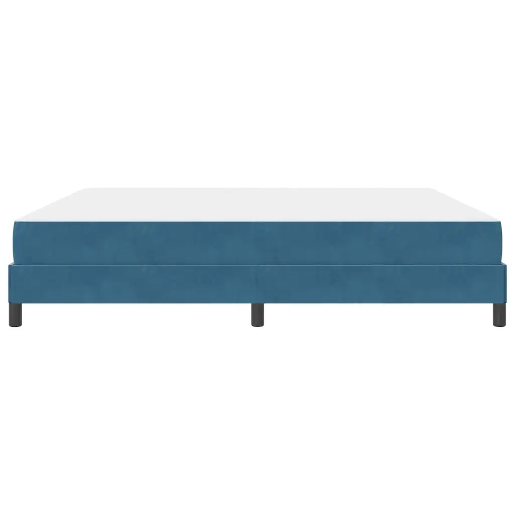 Letto a molle con materasso Blu Scuro 200 x 220 cm Tessuto 3398813